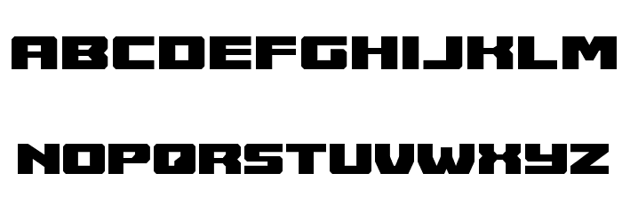 Cruiser Fortress Font LOWERCASE
