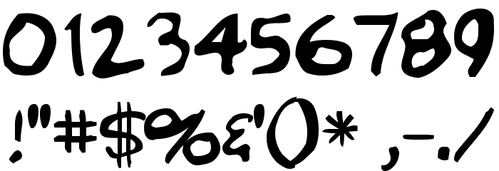 Crumb Font OTHER CHARS