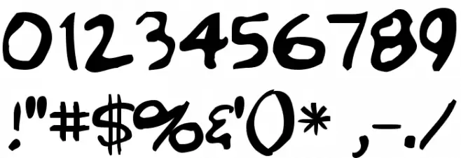 Crumb Font OTHER CHARS