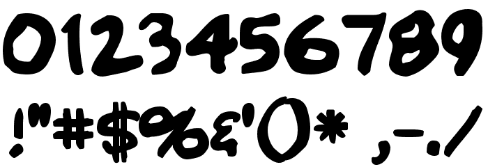 CrumbBlack Font OTHER CHARS