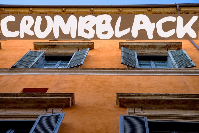 CrumbBlack Font examples