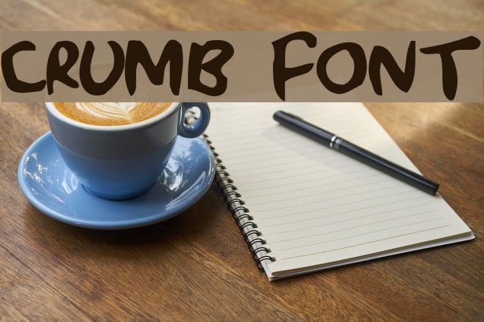 Crumb Font examples
