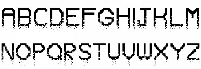 Crumbled Pixels Regular Fuentes MAYÚSCULAS