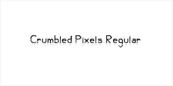 Crumbled Pixels Regular Logo