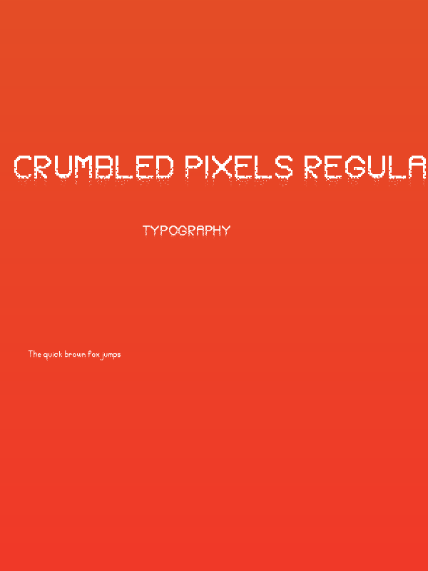 Crumbled Pixels Regular Poster