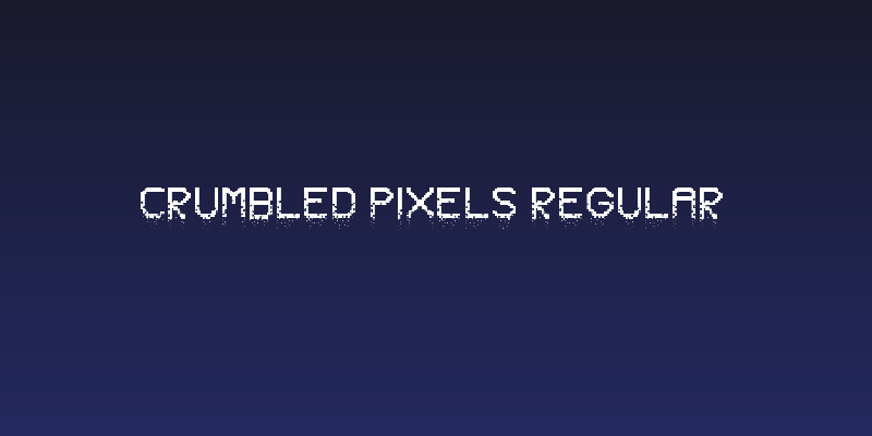 Crumbled Pixels Regular Social Header