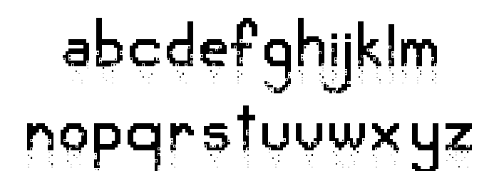 Crumbled Pixels Regular Polices MINUSCULES