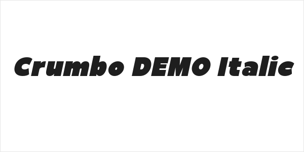 Crumbo DEMO Italic Logo