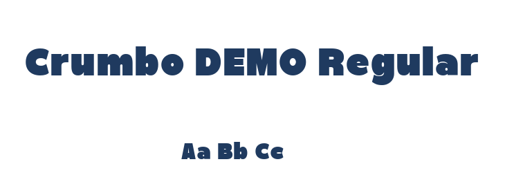 Crumbo DEMO Regular Font Preview