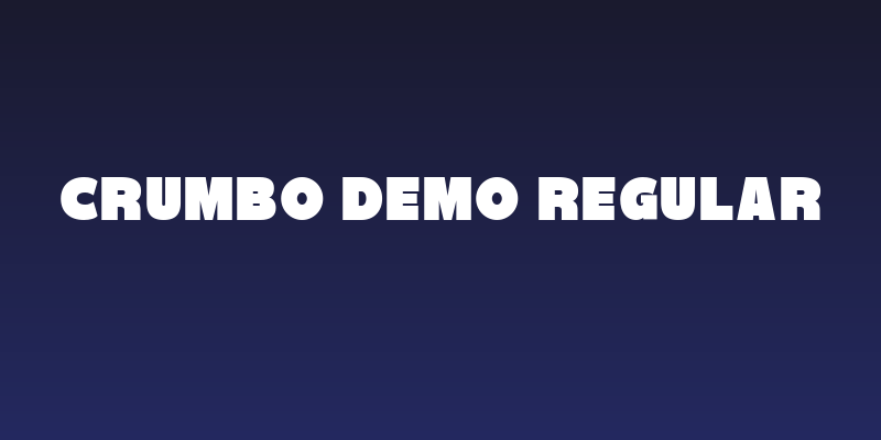 Crumbo DEMO Regular Social Header