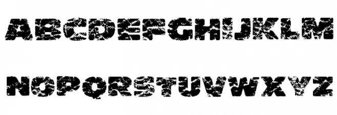 Crump Font UPPERCASE