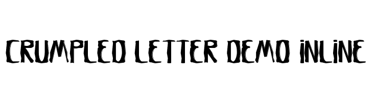Crumpled Letter Demo Inline  Fuentes Gratis Descargar