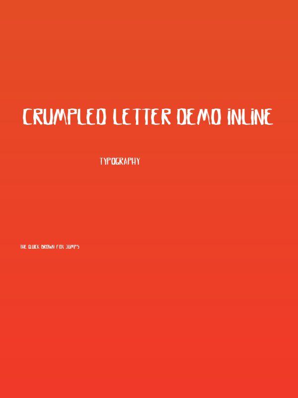 Crumpled Letter Demo Inline Poster