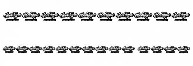 Crumpled Letter Demo Outline Font OTHER CHARS