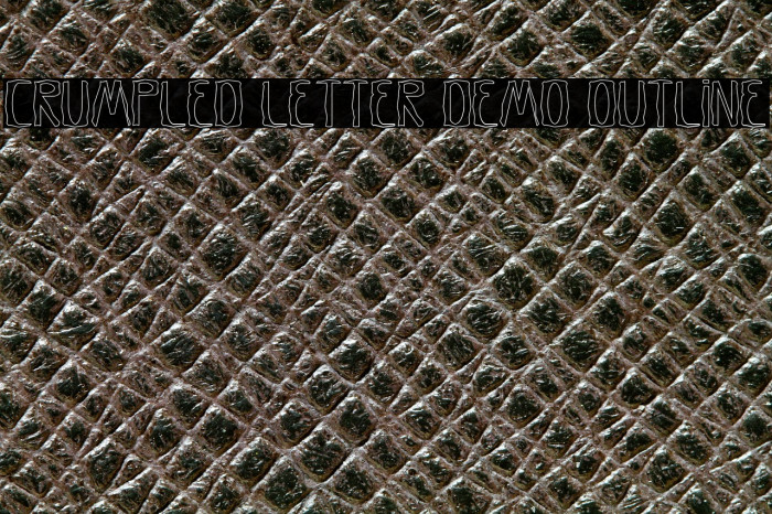 Crumpled Letter Demo Outline Example 1