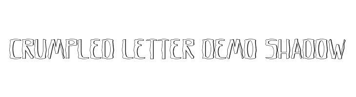 Crumpled Letter Demo Shadow  Fuentes Gratis Descargar