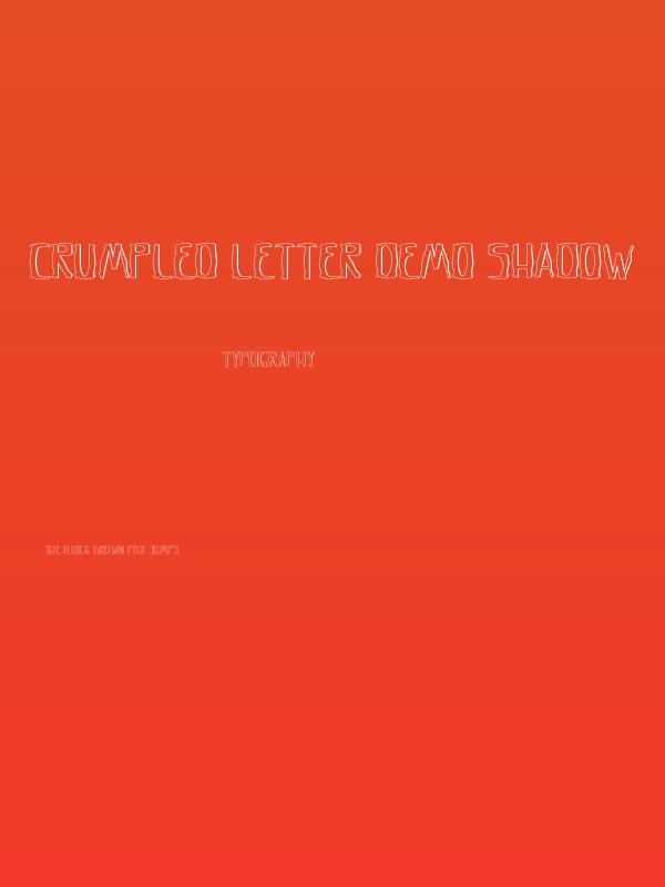 Crumpled Letter Demo Shadow Poster