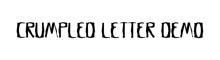 Crumpled Letter Demo  免费字体下载