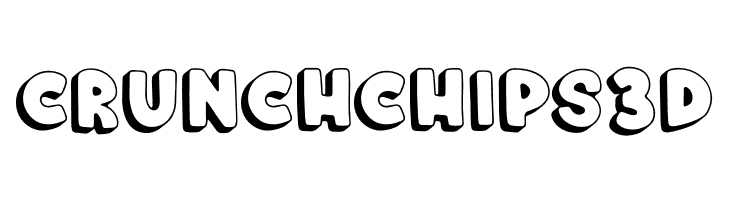 Crunch Chips 3D  font caratteri gratis