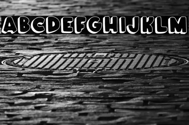 Crunch Chips 3D Font examples