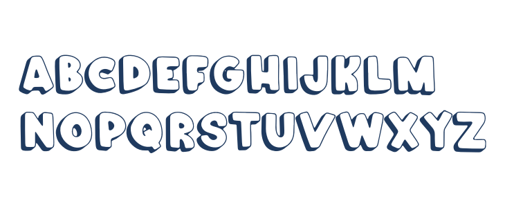 Crunch Chips 3D Lowercase