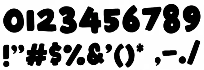 Crunch Chips Font OTHER CHARS