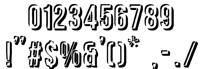 Crunch Motel Font OTHER CHARS