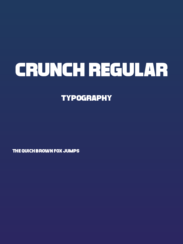 Crunch Regular Poster