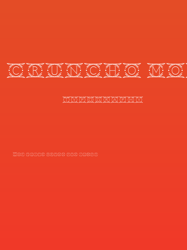 Cruncho Monogram Poster