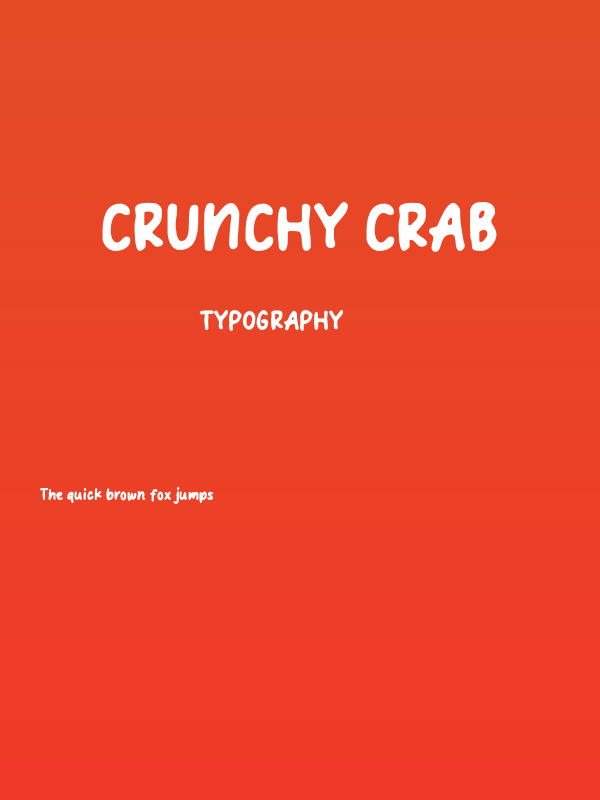 Crunchy Crab Poster