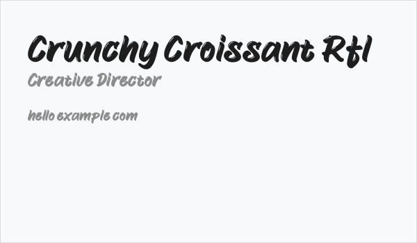 Crunchy Croissant Rfl Business Card
