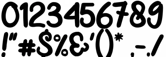 Crunchy Orange Шрифта ДРУГИЕ символов