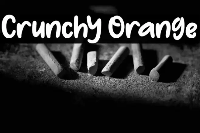 Crunchy Orange Шрифта examples