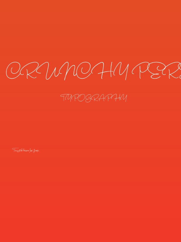 Crunchy PERSONAL USE ONLY Poster