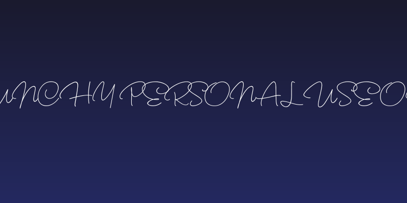 Crunchy PERSONAL USE ONLY Social Header