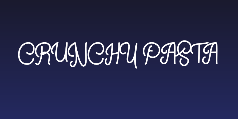 Crunchy Pasta Social Header