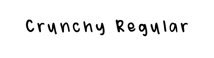 Crunchy Regular  les polices de caractères gratuit tlcharger