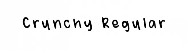Crunchy Regular Font