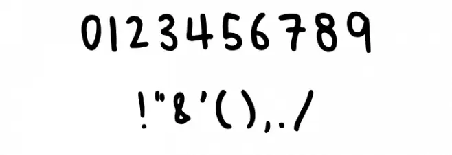 Crunchy Regular Font OTHER CHARS