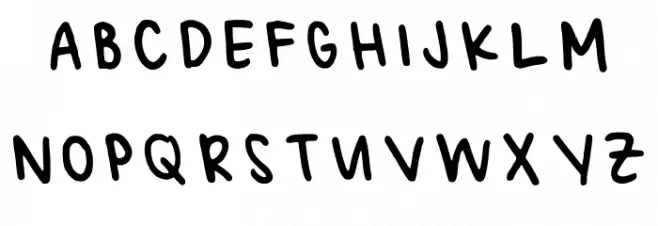 Crunchy Regular Font UPPERCASE