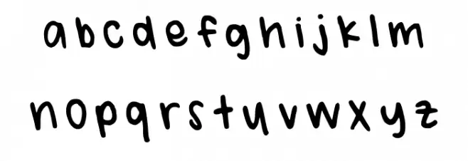 Crunchy Regular Font LOWERCASE
