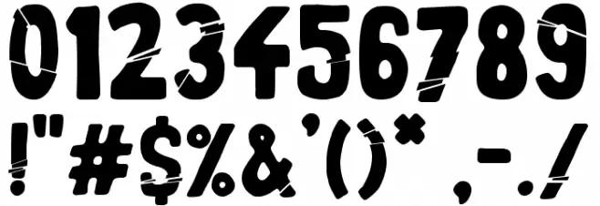 Crunchy Time Font OTHER CHARS