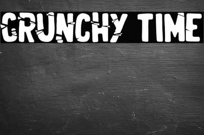 Crunchy Time Font examples