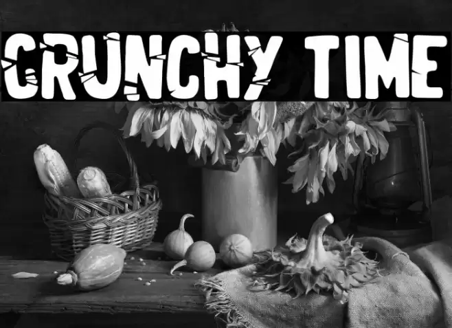 Crunchy Time Font examples