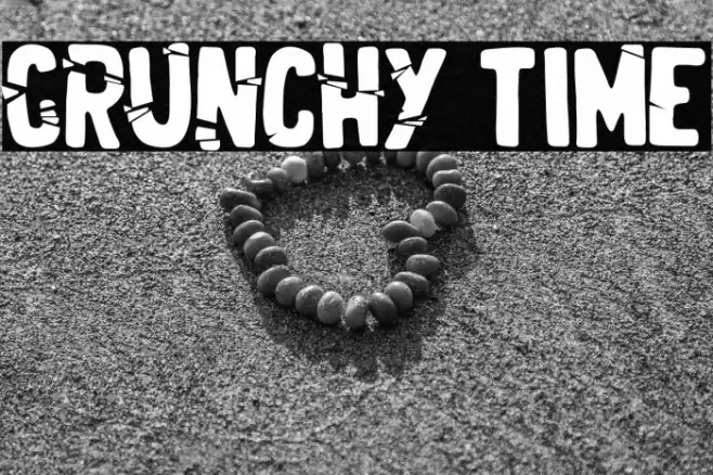 Crunchy Time Font examples