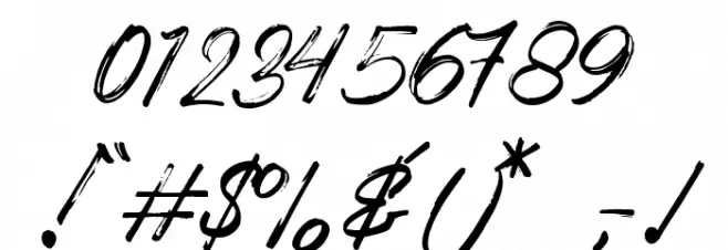 Crunchy Font OTHER CHARS