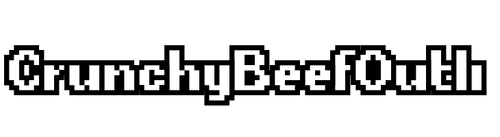 CrunchyBeefOutli  フリーフォントのダウンロード