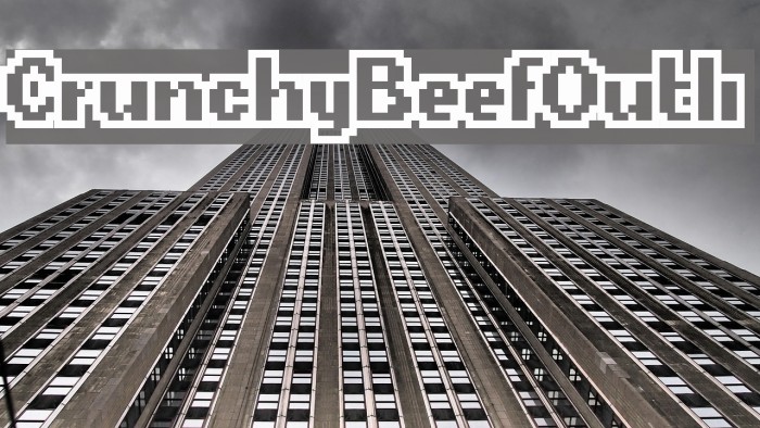 CrunchyBeefOutli Font examples