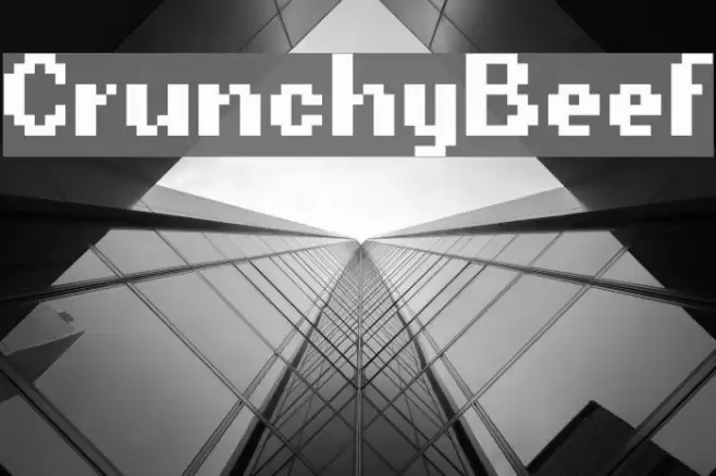 CrunchyBeef Font examples