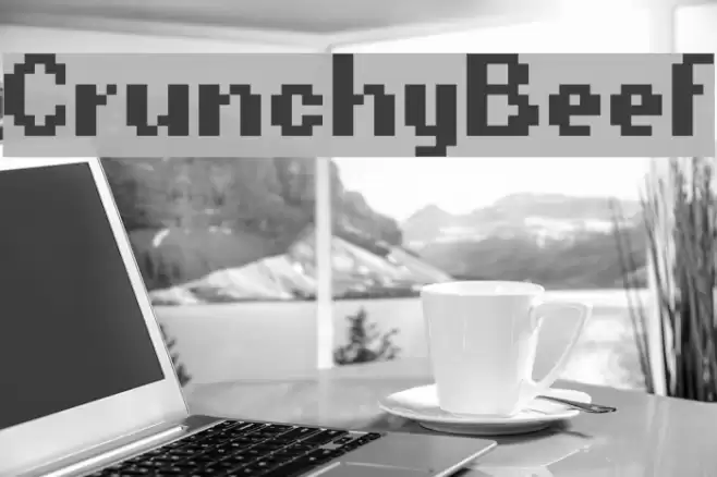 CrunchyBeef Font examples